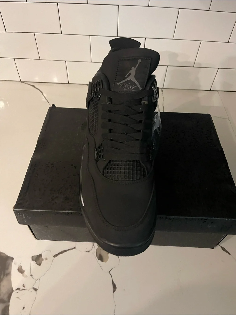 Mens Retro 4 Black Cat Size 11.5.
